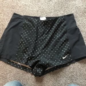 Black Patterned Nike Shorts
